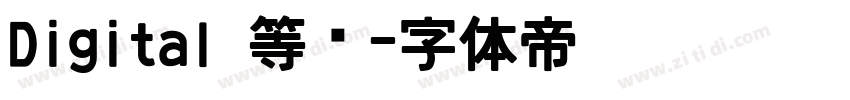 Digital 等宽字体转换
